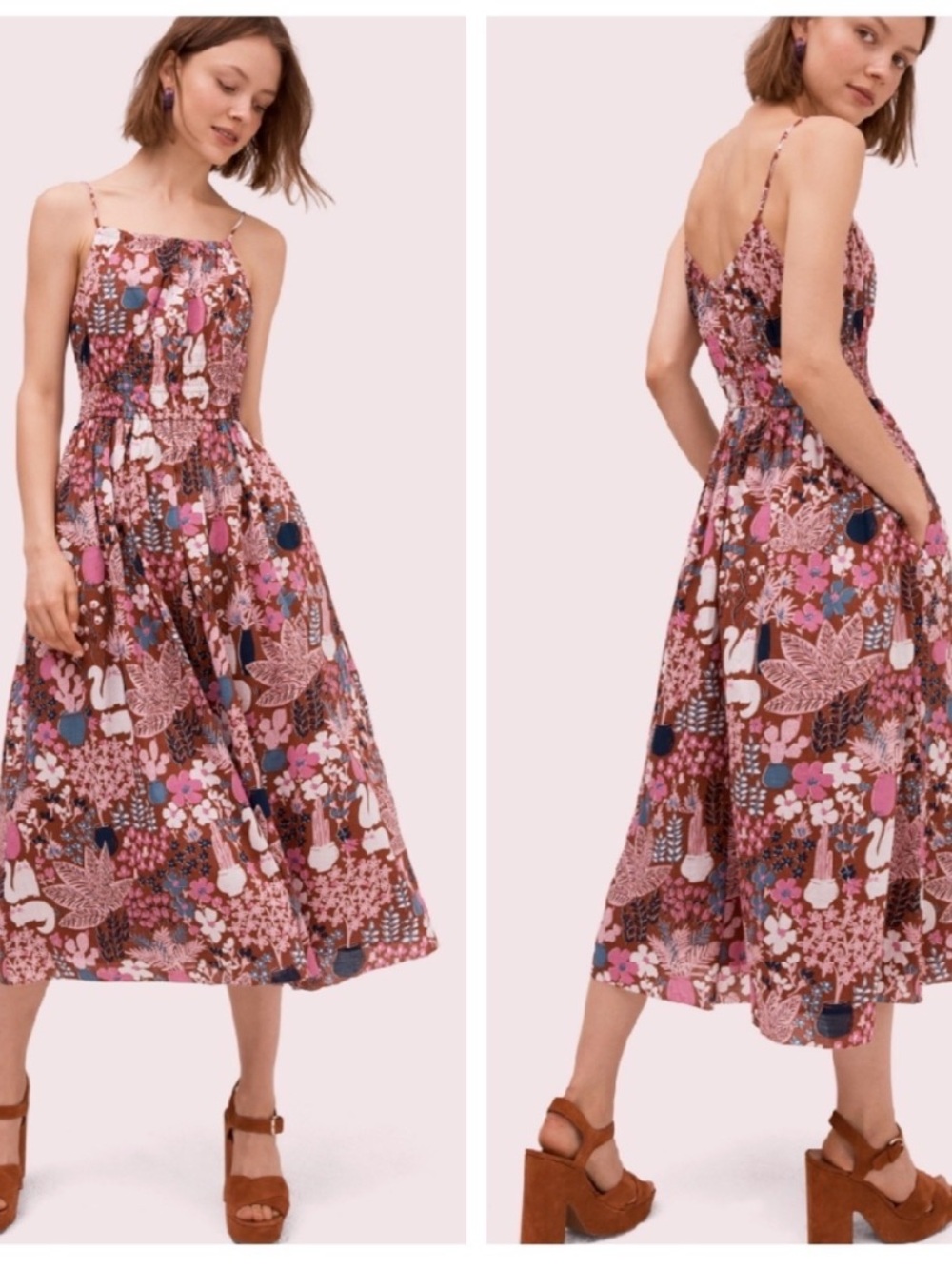 Garden Posey Midi Dress